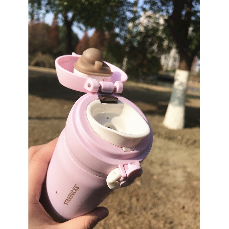 Bình đựng nước giữ nhiệt chính hãng Starbucks GALAXY BUNNY dung tích 355ml