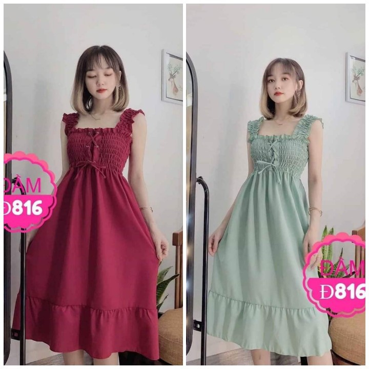 [Mã FAXANH1505 giảm 10K đơn 50K] Đầm rút dây đuôi cá | BigBuy360 - bigbuy360.vn