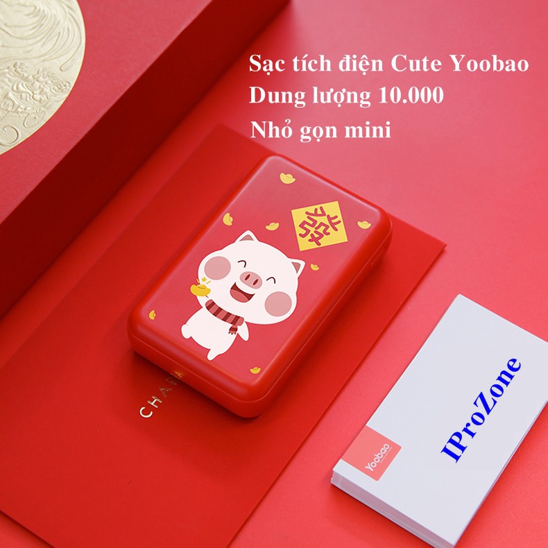 Pin sạc dự phòng Mini Cute Chính hãng Yoobao P10w 10.000