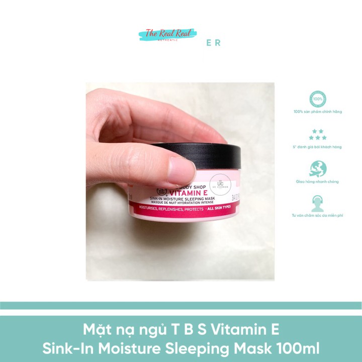 [Mã giảm giá] Mặt nạ ngủ The Body Shop Vitamin E Sink-in Moisture Sleeping Mask 100ml