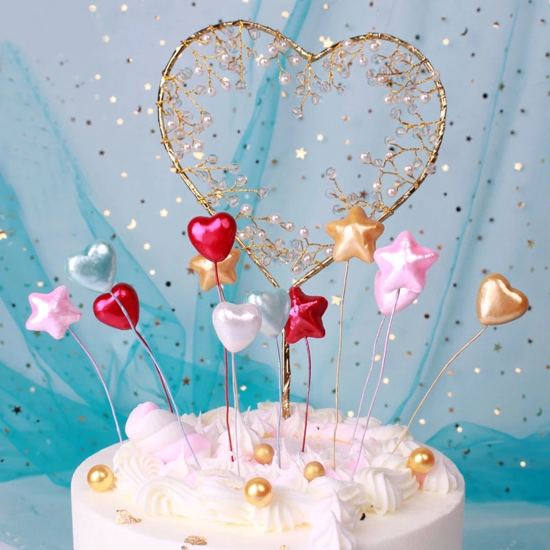 Đèn LED Hình Trái Tim Gắn Trang Trí Bánh Kem