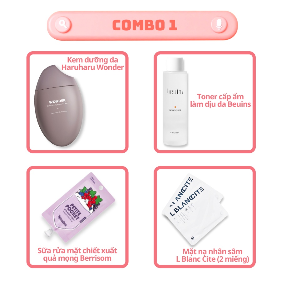 [ CSHOP BOX ] Combo Dành Cho Da Khô Cấp Ẩm Cho Da_Mỹ Phẩm Hàn Quốc Chính Hãng