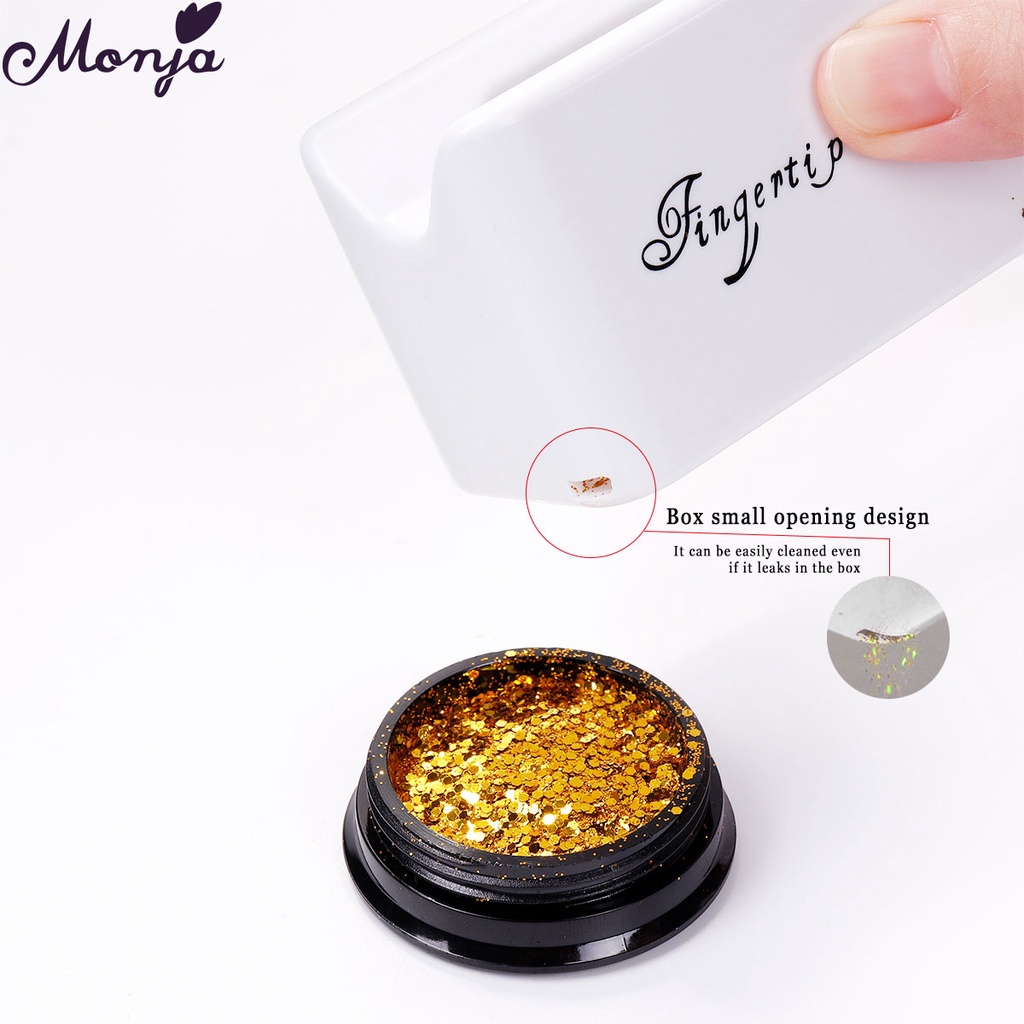 MONJA Khay đựng bột nhúng móng tay an toàn tiện dụng