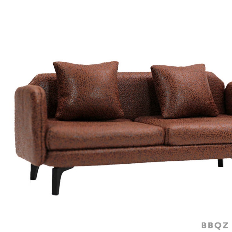 Đệm Lót Ghế Sofa Da PU Phong Cách Bắc Âu 1: 12 Trang Trí Nhà Búp Bê Bbqz01