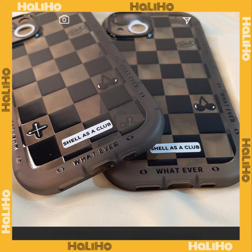 iPhone Case Silicone Soft Case Clear Case Airbag Shockproof Camera Protection Glossy Black Checkerboard Compatible For iPhone 14 Pro Max 13 Pro Max 12 Pro Max 11 Pro Max xr xs max