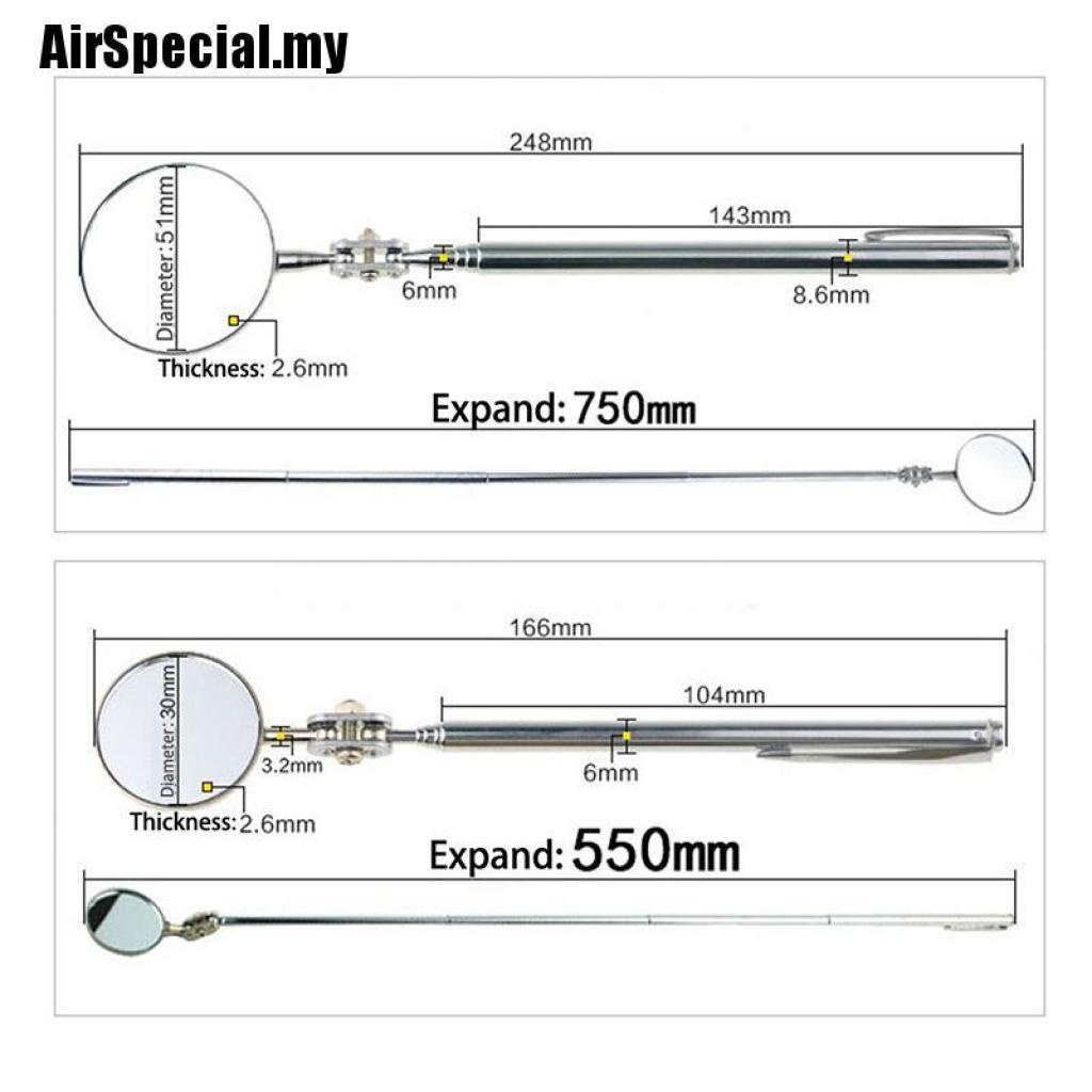 Gương chiếu hậu 55cm xoay 360 độ dùng sửa chữa xe hơi