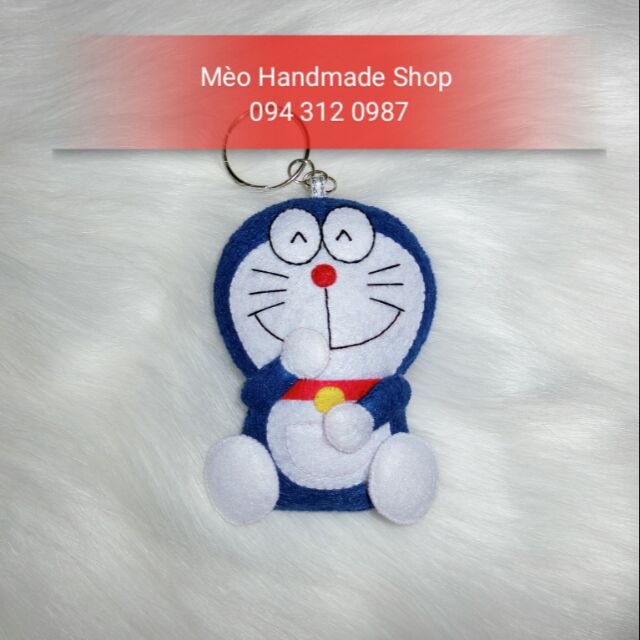 Móc khóa vải nỉ handmade Đôrêmon