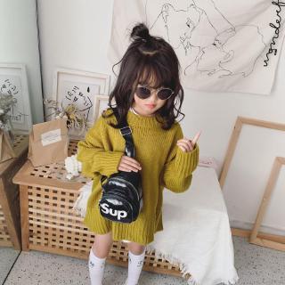 Túi xách da PU đeo chéo vai in chữ thời trang