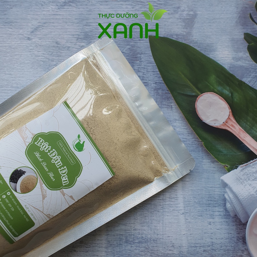 500Gr Bột Đậu Đen Xanh Lòng, Bột Đậu Đen Nguyên Chất Rang Tay - Thực Dưỡng Xanh