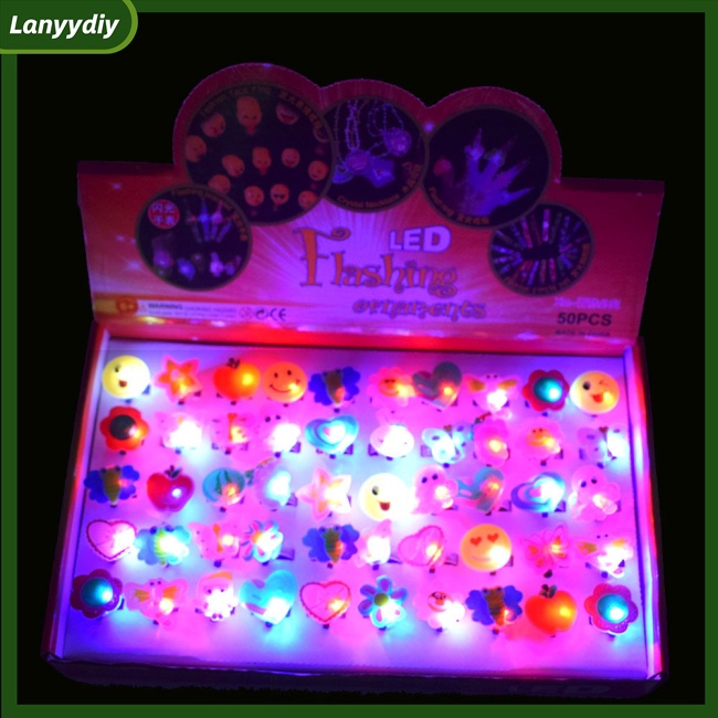 Vòng Đèn Led Nhiều Màu Sắc Dễ Thương Kèm Pin Tiện Dụng Cho Trẻ Em