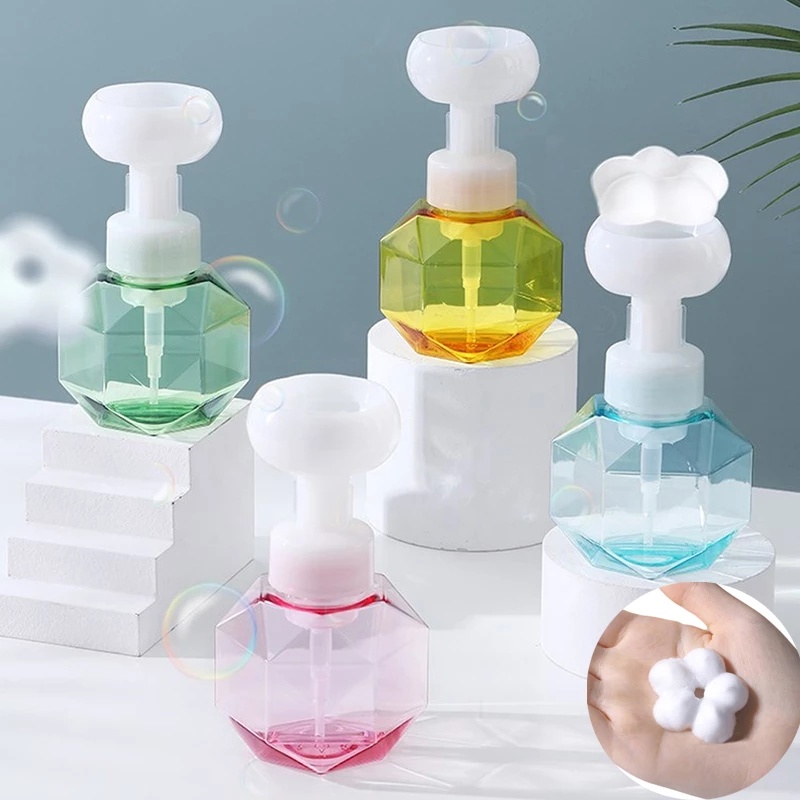 Bình rỗng đựng xà phòng tạo bọt hình bông hoa độc đáo dung tích 300ml