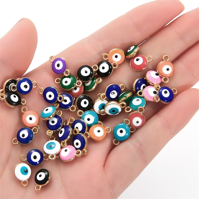 Túi 10 Phụ Kiện Hạt Treo Làm Trang Sức Thời Trang