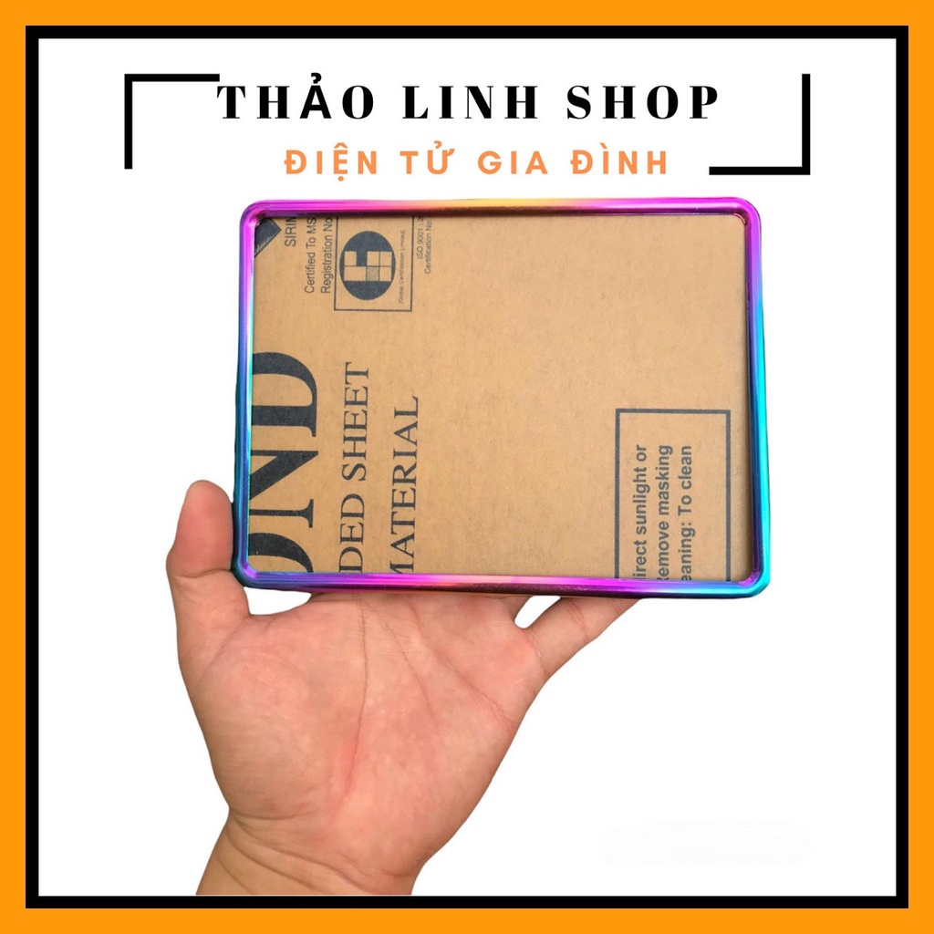 Khung biển số viền titan siêu đẹp cho tất cả xe máy (full phụ kiện)