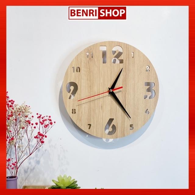 Đồng hồ gỗ trang trí đẹp giá rẻ BENRI SHOP DHT