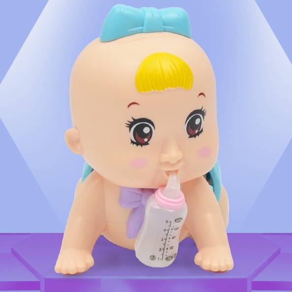 Đồ chơi búp bê em bé bò HYG TOYS có nhạc cho các bé