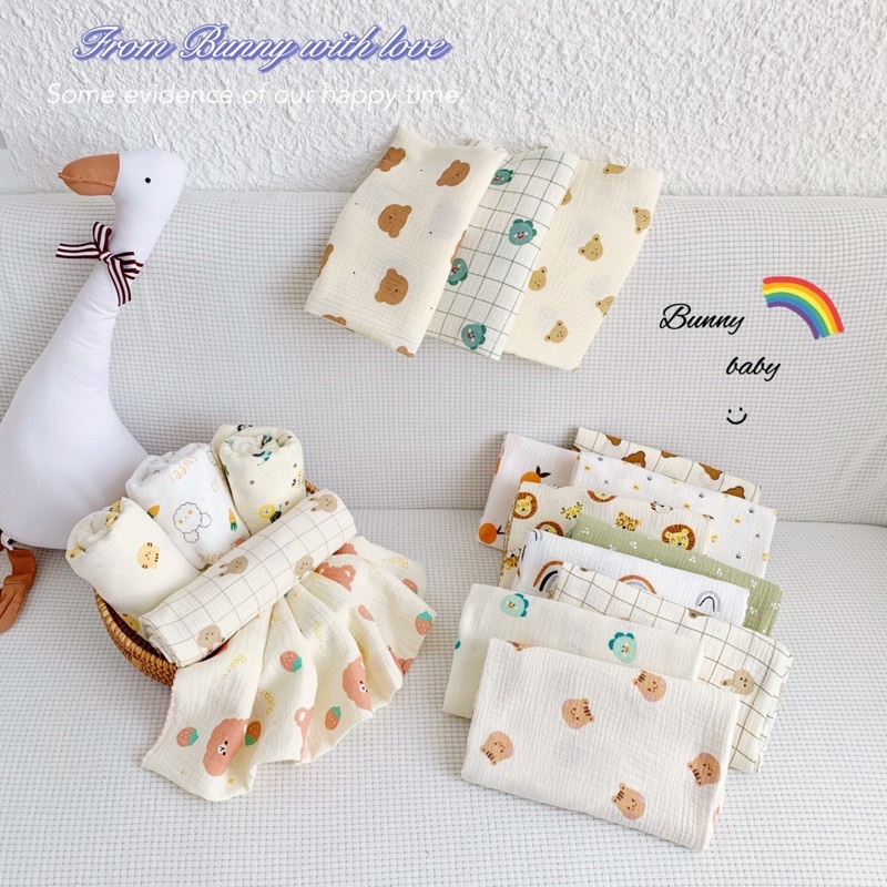 Khăn tắm muslin cho bé sơ sinh