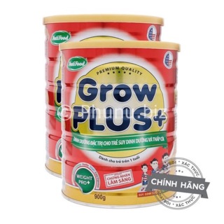 Sữa bột Nutifood GrowPLUS + 900gr phù hợp cho những trẻ suy dinh dưỡng,thấp còi