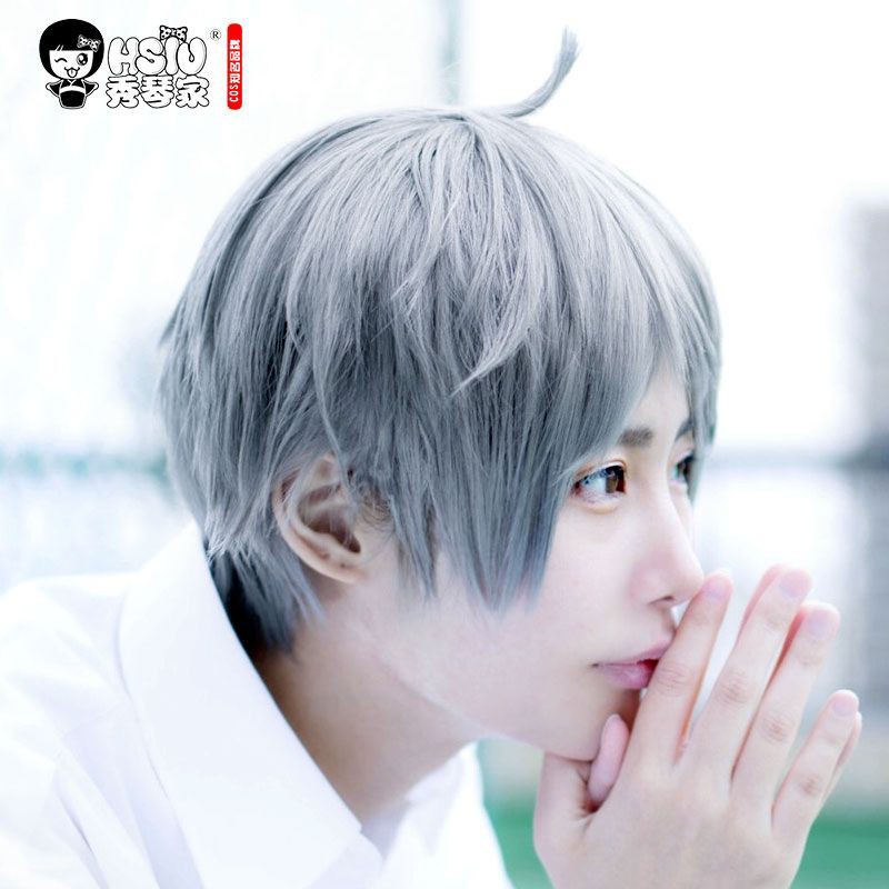 Tóc giả wig cosplay hoá trang anime Haikyuu HQ Sugawara Koushi Suga