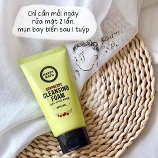 sữa rửa mặt happy bath cleansing foam Hàn