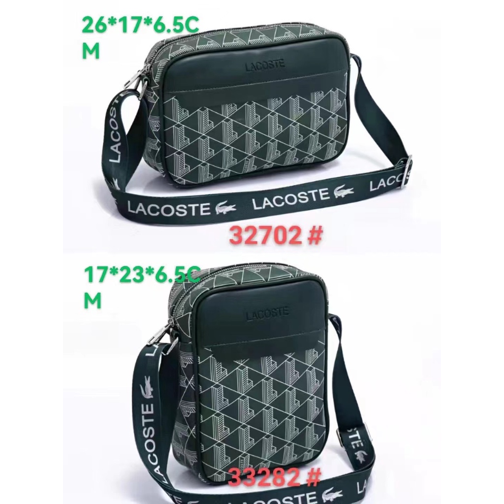 Túi đeo chéo lacoste vải canvas cao cấp