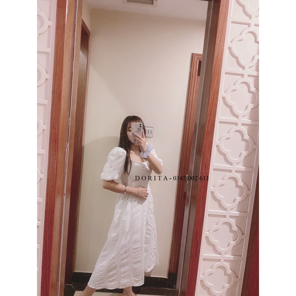 [Ảnh thật/Video] Váy babydoll trắng - Đầm trắng dáng dài - Dorita Boutique | BigBuy360 - bigbuy360.vn
