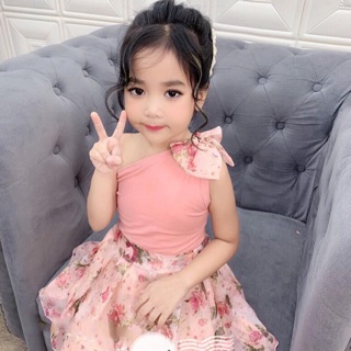 Sét váy lệch vai BG