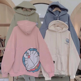 Áo Hoodie Nỉ Tay Bồng Siêu Xinh, Áo Hoodie Doremon Nhiều Màu