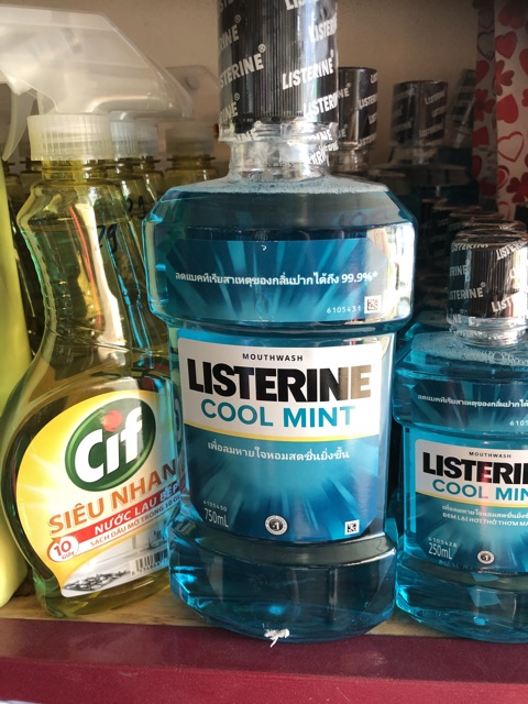 Nước súc miệng Listerine Cool Mint chai 750ml