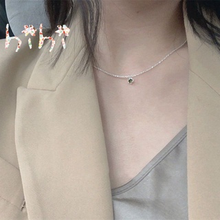 Vòng cổ mạ bạc đính đá thời trang cho nữ