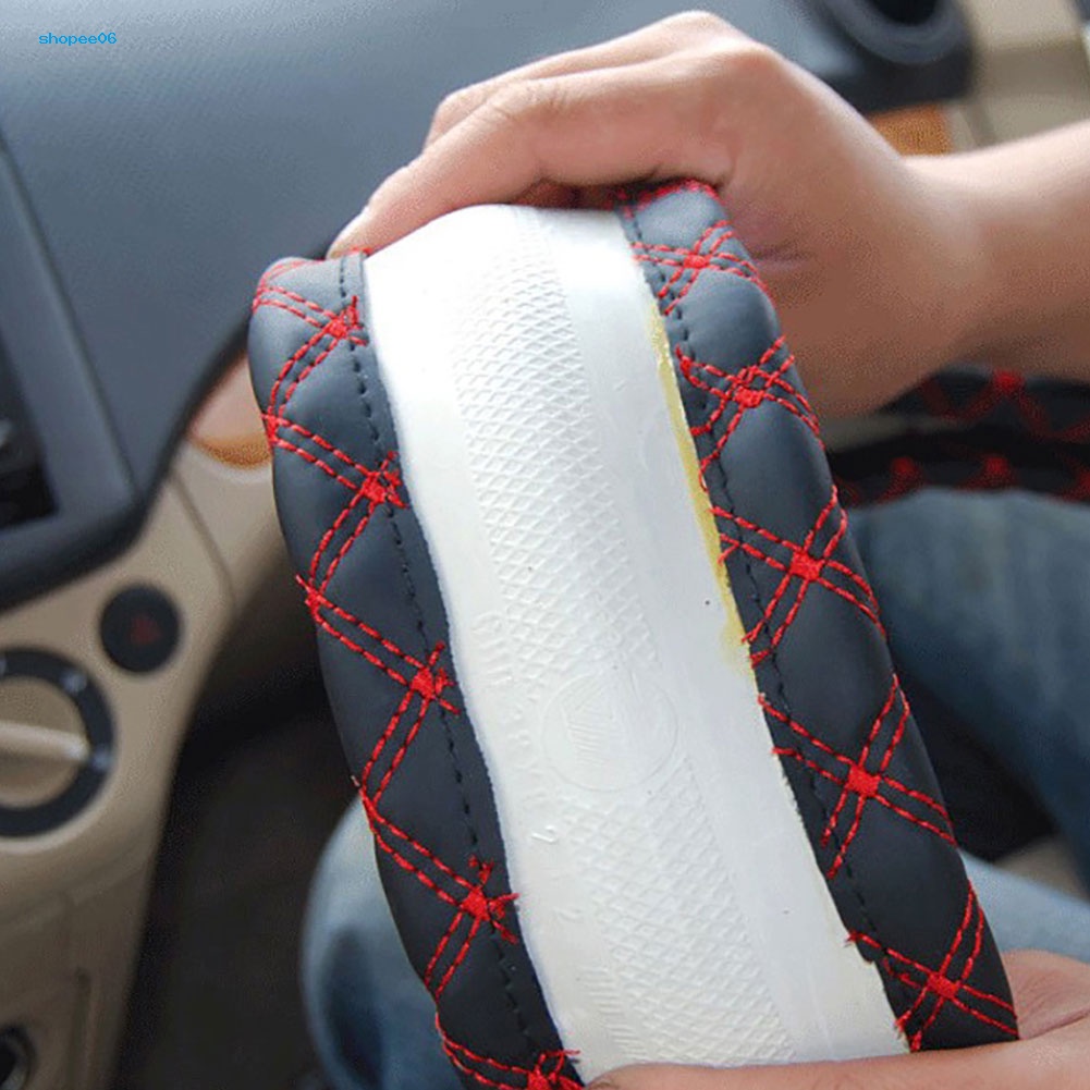 Vỏ Bọc Vô Lăng Xe Hơi Giả Da Chống Trượt 38cm