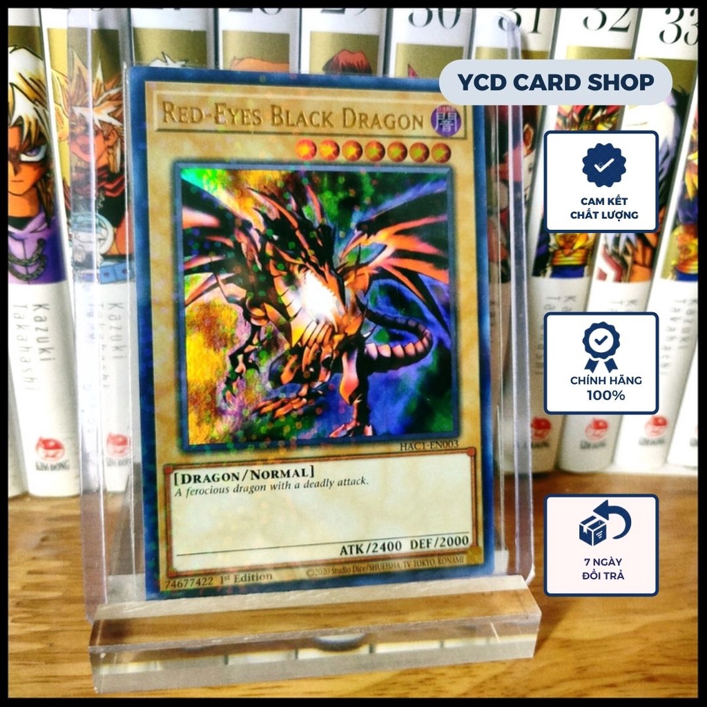 Thẻ bài Yugioh Chính Hãng Red-Eyes Black Dragon – Duel Terminal Ultra Parallel Rare