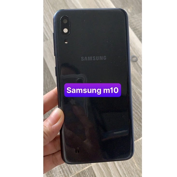 bộ xương vỏ samsung M10 - gồm lưng vỏ,xương máy,phím và bộ kính camera