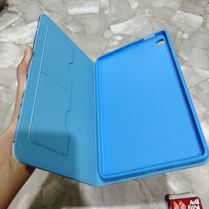 Bao da , ốp lưng Galaxy Tab A7 lite/ T220 / T225 khay dẻo hình doremon, Kity dễ thương
