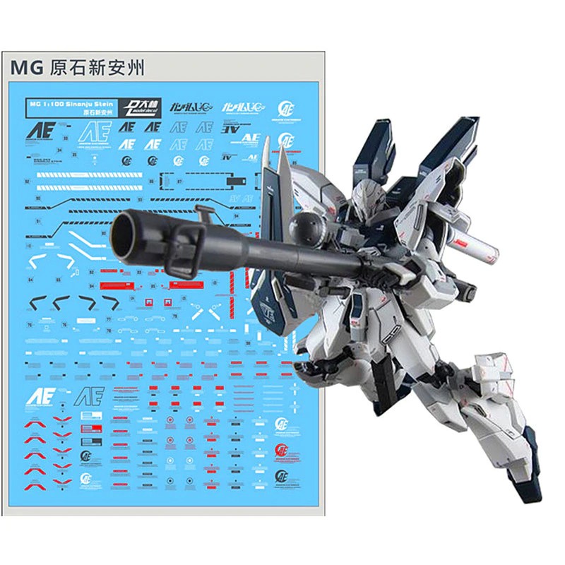 Decal nước HG/RG/MG/PG Gundam các loại