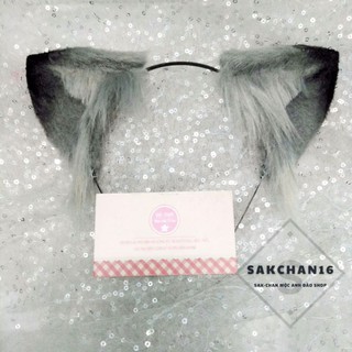 Tai cáo cosplay xám chỏm đen