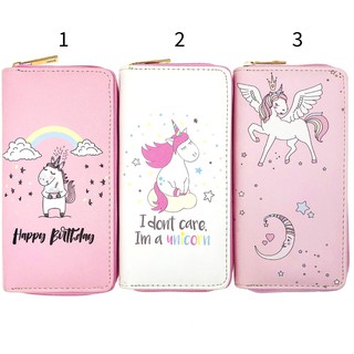 Bóp Ví Dài Cầm Tay Nữ Họa Tiết Hoạt Hình Kì Lân Ú Hồng Cute Siêu Dễ Thương - Link 61 - Nana Store