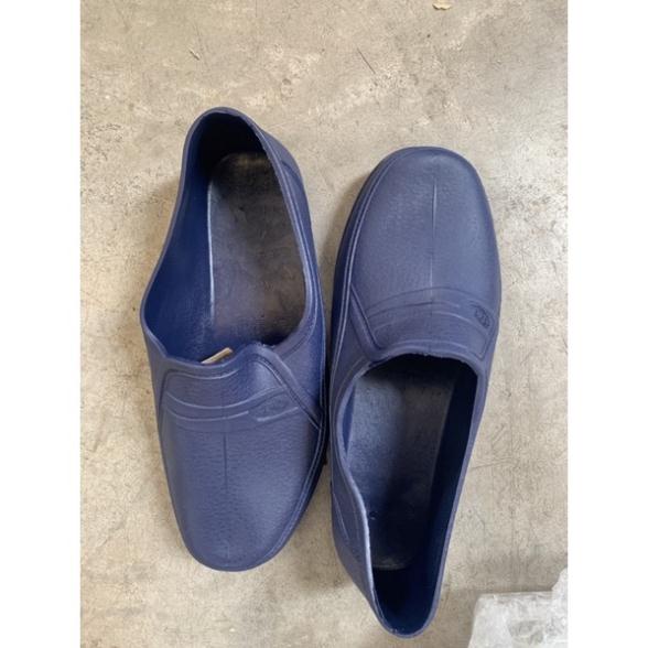 FreeShip Giầy cao su đen ,xanh lao động giả da