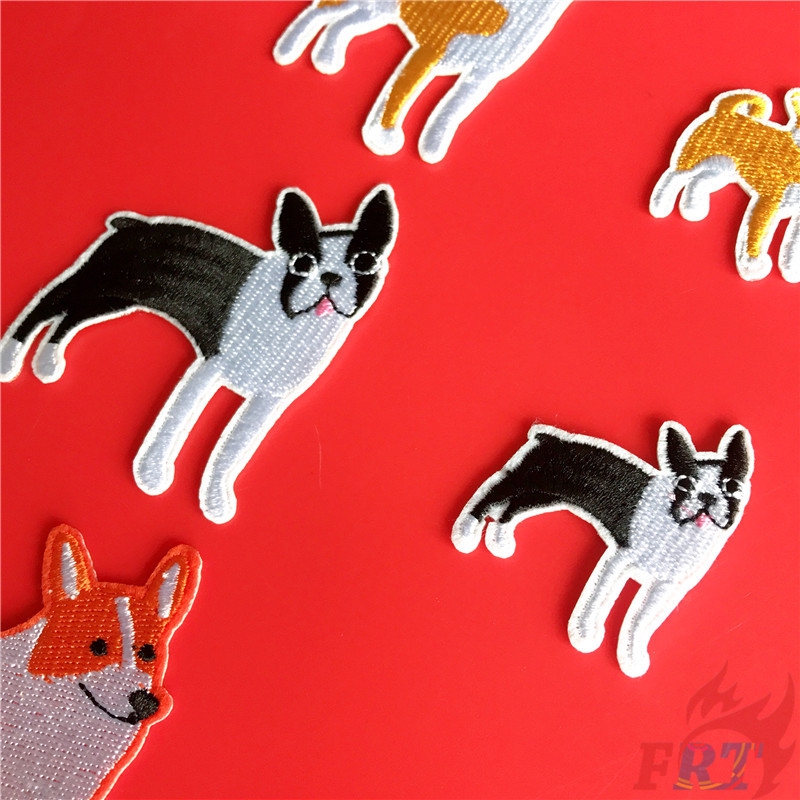 ☸ Pets：Corgi / Husky / Shiba Inu / Labrador / Hound - Dogs Iron-on Patch ☸ 1Pc/2Pcs Animals Diy Sew on Iron on Badges Patches