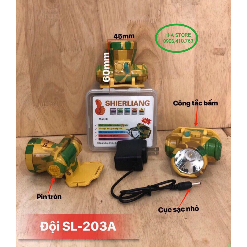 Đèn đội đầu sạc SHIERLIANG D-203A | BigBuy360 - bigbuy360.vn