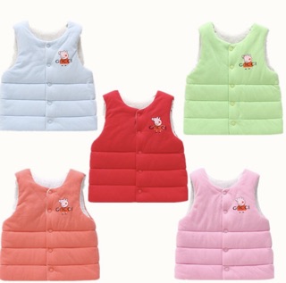 Áo gilê cotton mặc 2 mặt
