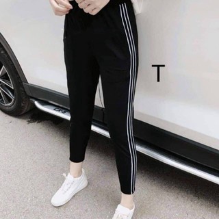 [Có Bigsize] Quần Legging Chất Cotton (1 sọc, 2 sọc, 3 sọc) Dáng Thể Thao Thoitrangmoon