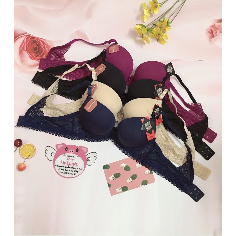 Áo ngực siêu độn 6cm phối dây ren sexy- hàng Thái cao cấp