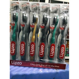 Bàn chải đánh răng Lipzo Ruby Charcoal thanh hoạt tính