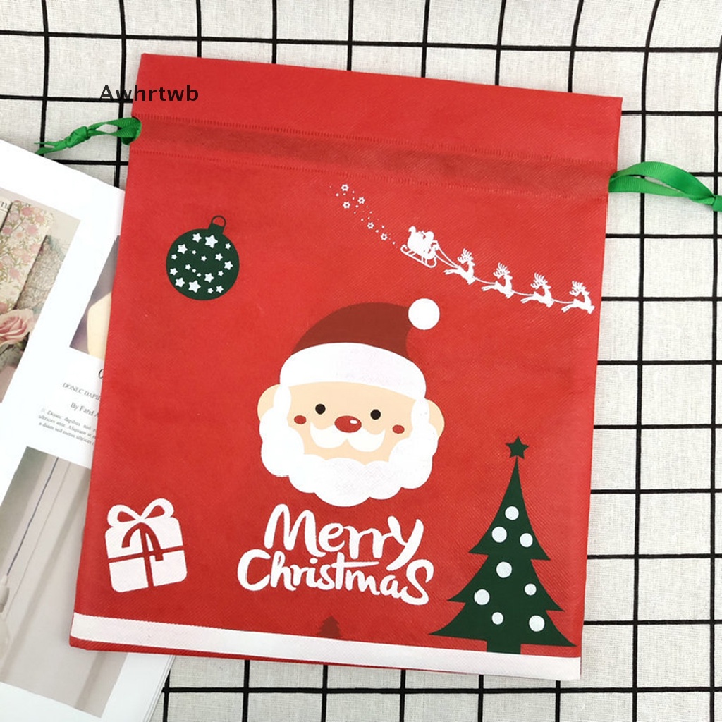 Túi Dây Rút Đựng Kẹo Giáng Sinh Hình Ông Già Noel Giáng Sinh Dễ Thương