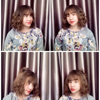 Tóc cả đầu + mái + lược của linh linh