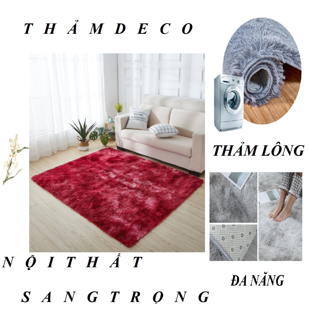 [ GIẶT MÁY CHẾ ĐỘ THƯỜNG] NỘI THẤT SANG TRỌNG 1M6X2M3 THẢM LÔNG - NỘI THẤT PHÒNG MẶT ĐẾ CHỐNG TRƯỢT ĐA NĂNG THẢM LÔNG