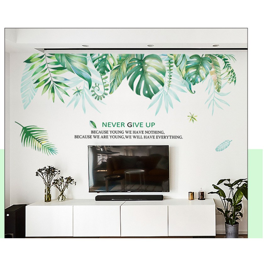 Decal Cây cỏ nhiệt đới