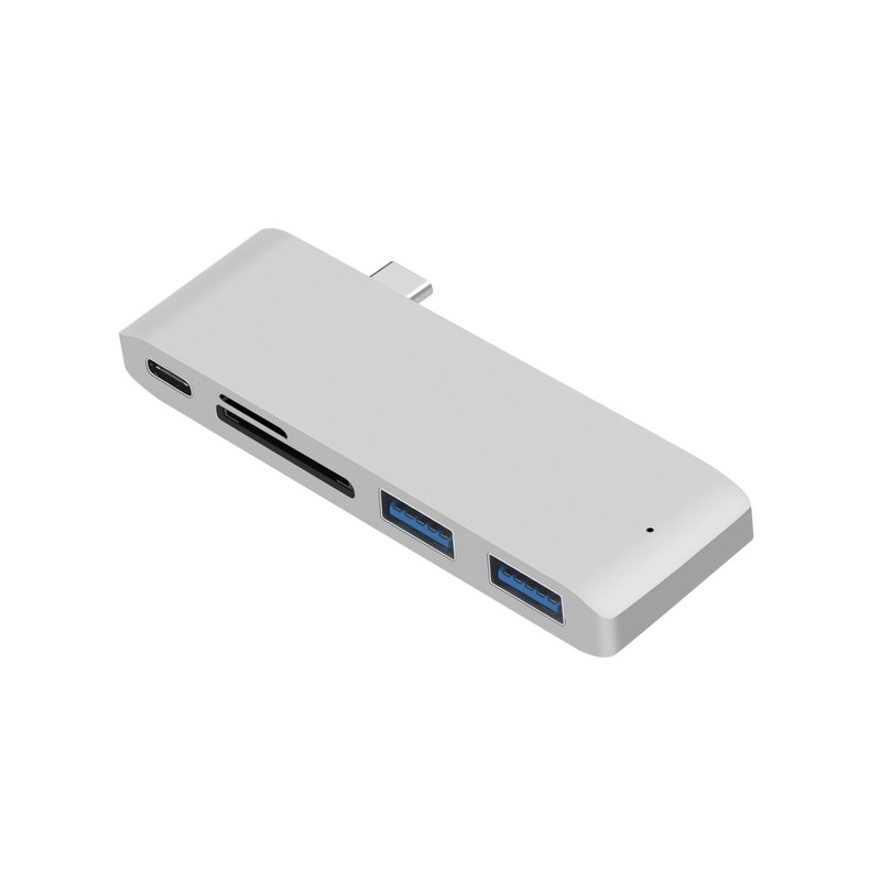 Bộ Chuyển Đổi Hub Usb-C Sang Hdmi + Đầu Đọc Thẻ Nhớ Type C Cho Macbook