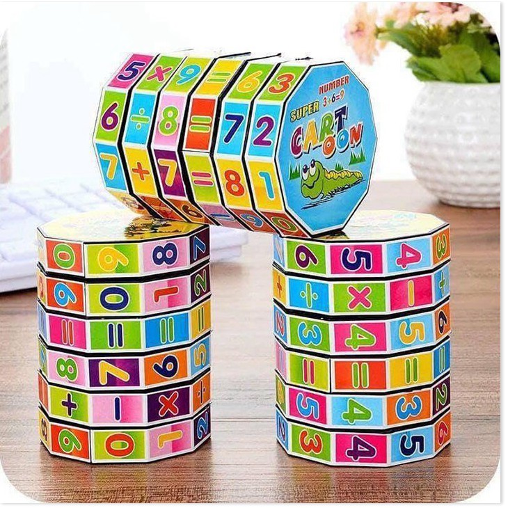 Đồ chơi rubik trẻ em 🦋FreeShip🦋 Đồ chơi rubic toán học trò chơi trí tuệ để bé vừa học vừa chơi - ADK