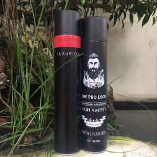 COMBO 2 Gôm Xịt Tóc The Pro Lock High Ampify 420ml + GÔM XỊT TÓC LUXURIOUS 420ml